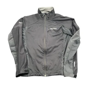 Marmot Gore Windstopper Jacket Men S Black Full Zip - Picture 1 of 11
