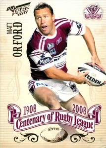 2008 MANLY SEA EAGLES NRL Card MATT ORFORD Centenary - Picture 1 of 2