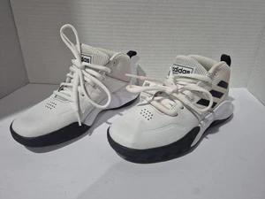 Adidas Jungen Ownthegame weiß schwarz High-Top Basketball Sneaker Schuhe Gr. 12,5 - Bild 1 von 6