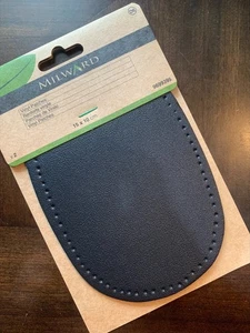 Black Vinyl Patches Sew-in 2pcs 10 x 15cm Milward Green Haberdashery - Picture 1 of 6