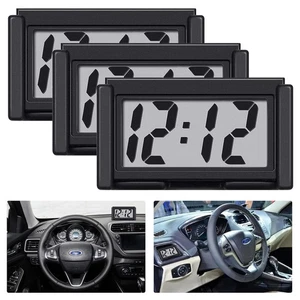 3 Stück Mini Digitaluhr kleine magnetische Digitaluhr zum Aufkleben batteriebetrieben - Bild 1 von 8