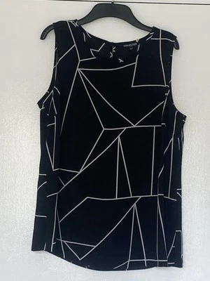 Ladies Debenhams The Collection Size 14 Black And White Top - Image 1 of 4