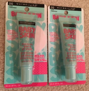 NEU (2er-Packung) Maybelline Baby Haut sofortiger Porenradierer # 010 klar 0,67 flüssig oz. ea. - Bild 1 von 2