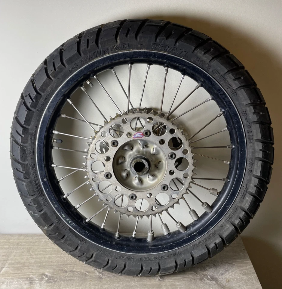 2009-2012 Honda CRF450R Rear Wheel Tire Rim Rotor Dual Sport Black - Изображение 1 из 4