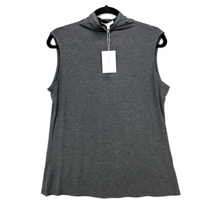 Bellatrix Plus Size Sleeveless Turtle Neck Fitted Top Womens 1X Layering Shirt - Picture 1 of 12