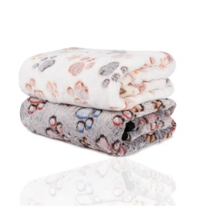 2er-Pack kleine Hundedecke super weich warm Haustierabdeckung Welpe Vlies Flanelldecke - Bild 1 von 54