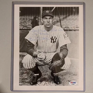 Bill Dickey New York Yankees signed 8 x 10 photo JSA Authentic HOF Inscribed - Picture 1 of 2