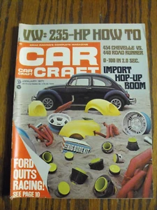 Vtg January 1971 Issue Of CAR CRAFT Magazine VW: 235-HP How To - Picture 1 of 2