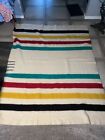 Hudson Bay 4 Point Striped Multicolor Striped Wool Blanket