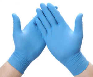 Nitrile Rubber Gloves, Latex & Powder-Free, Box of 100. - Picture 1 of 3
