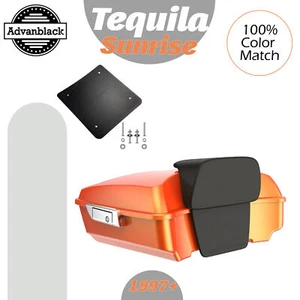 Advanblack Rushmore Chopped Tour Pack Pak Fit 97+ Harley/Softail TEQUILA SUNRISE - Imagen 1 de 13