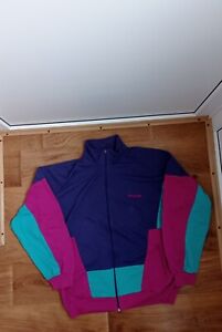 Adidas Vintage 80s Zip Colour Block Overhead Track Top Size Extra Large XL
