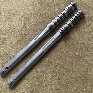 Vintage CRAFTSMAN  1/4” Drive Socket Rail Set Permanex Rack Excellent - Picture 1 of 6