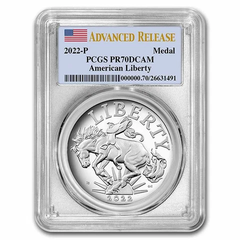 2022-P Silver American Liberty Medal PR-70 PCGS (Advance Release) - SKU#259113 Cover