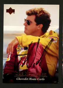Joe Nemechek #37 signed autograph auto 1996 Upper Deck  NASCAR Trading Card