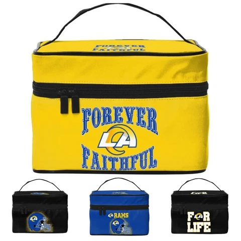 St. Louis Rams Cosmetic Bag Washing Bag Receiving Bag Portable Makeup Case Cover