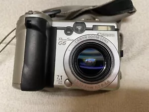 CANON POWERSHOT G6 CAMERA W/CAP & STRAP - Picture 1 of 6