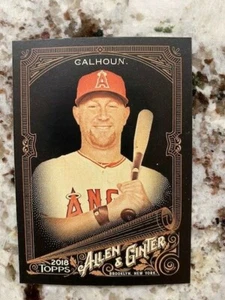 2018 TOPPS ALLEN GINTER X BASEBALL BASE CARD ANGELS KOLE CALHOUN #46 - Picture 1 of 1
