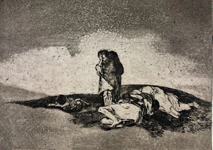 Francisco de Goya no hay quien los socorra original Radierung - Bild 1 von 4