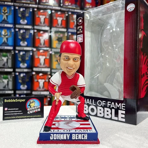 JOHNNY BENCH Cincinnati Reds Cooperstown HOF "Class of 1989" MLB Bobblehead Cover