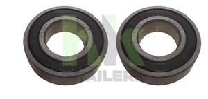 2 cuscinetti sigillati 6003 2RS, ID17, OD35, W10mm, mozzo, gomma rimorchio sigillata, - Foto 1 di 3
