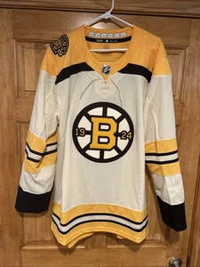 Adidas Boston Bruins 100th Anniversary Jersey Size 54 Blank No Name - Imagen 1 de 8
