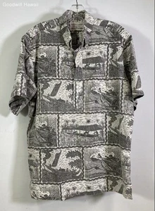 REYN SPOONER graues Hawaiihemd Aloha Tropical Herren - Größe L - Bild 1 von 4