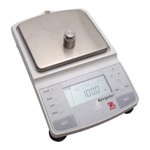 Ohaus N0B110 Navigator Balance Scale, 0.1g Resolution, 2100g Capacity, 6-12VDC - Picture 1 of 7
