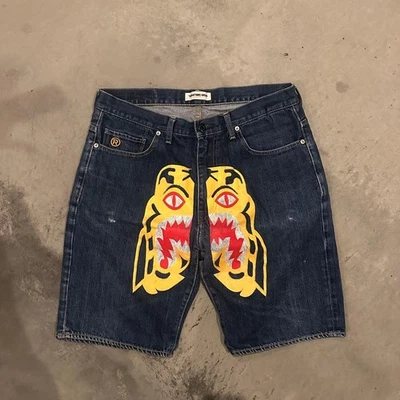 USED BATHING APE TIGER DENIM GOOD - Image 1 of 4