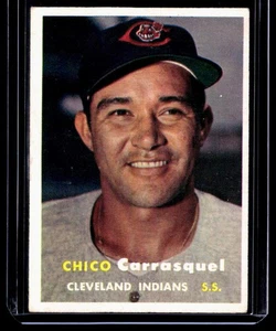 1957 Topps Chico Carrasquel Cleveland Indians #67 SET BREAK - Picture 1 of 2