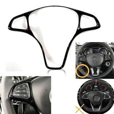 W166 C292 Piano Gloss Black Painted Steering Wheel Trim Cover Fits 15-19 GLE350