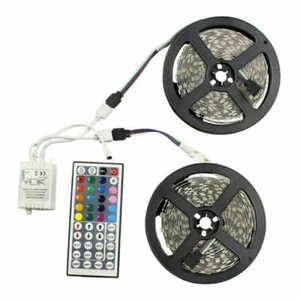 10M 2835 SMD RGB Flexible LED Light Strip 600LEDs Kit + 44 Key Remote Controller - Picture 1 of 8