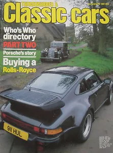 Classic Cars 12/1981 featuring Porsche, Jaguar, Rolls Royce, Armstrong Siddeley - Picture 1 of 2