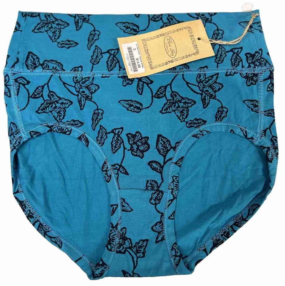 Ropa interior azul cielo bambú para mujer talla pequeña azul modal comodidad suave NUEVO Foto 1 de 4