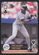1992 U.S. Playing Card Co. Baseball Aces #5 Fred McGriff San Diego Padres
