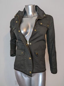 Chaqueta J Crew Mujer XXS verde encerada utilitaria novio campo calce relajado - Imagen 1 de 5