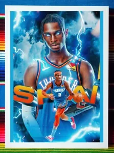 Framed OKC THUNDER NBA Basketball Poster SHAI GILGEOUS-ALEXANDER - 45cm x 32cm - Bild 1 von 4