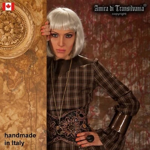 Women Dress Checkered British Tartan Plaid Luxury Clothing Elegant Fashion Brand - Picture 1 of 24