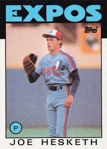 1986 Topps Baseball Joe Hesketh Montreal Expos #472 - A - Picture 1 of 2