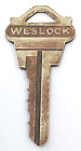 Vintage Weslock Key Appx 2 Locks Doors Gate Trunk Mailbox