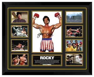 Rocky 1976 Sylvester Stallone signed Framed Memorabilia - Picture 1 of 2