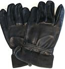 Nautica Men's Unlined Deerskin Leather Gloves Black, M/L,  New.