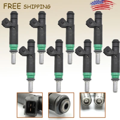 Set 8 Fuel Injectors 7525721 For 2004-2010 BMW 4.4L V8 & 4.8L X5,745Li/i - Image 1 of 4