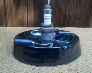 Vintage Art Deco Champion Spark Plug Sillimanite Ashtray - Bild 1 von 5