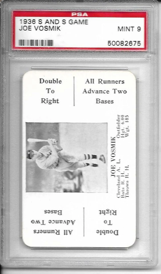 1936	S&S	Joe	Vosmick		PSA 9		Indians	1	1007 - Image 1 of 1