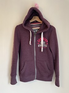 superdry zip up moletom com capuz womens