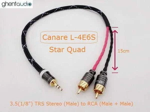 B01 (2m 6.5ft)---3.5mm Jack (1/8')TRS(m) AUX Stereo to Dual 2RCA(m) for ipod/mp3 - Picture 1 of 3