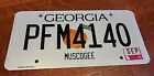 GEORGIA License Plate-Muscogee Co., PFM 4140 , Sep. 2013- Expired