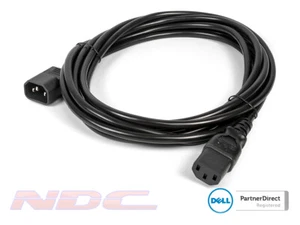 NEW Dell 4m Server Rack Power Cord/Kettle Extension Cable/Lead (C13 - C14) 250V - Picture 1 of 2