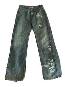 Absodeitly Custom Size 12 Tommy Hilfiger Boy's Straight Leg Medium Blue Jeans - Picture 1 of 2